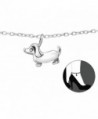 Best Wing Jewelry .925 Sterling Silver "Tiny Dog" Anklet Bracelet (Adjustable) - CI1887HHX7E