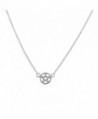 Lux Accessories Silvertone Pentagram Necklace