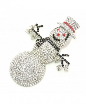 Faship Snowman Brooch Gorgeous Crystal in Women's Brooches & Pins