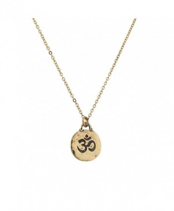 Lux Accessories Hinduism symbol Aum Om Pratima Atman Brahman Soul Self Within Pendant Necklace - CB129GCM03T