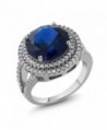Sterling Simulated Sapphire Gemstone Available