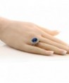 Sterling Simulated Sapphire Gemstone Available in Women's Statement Rings