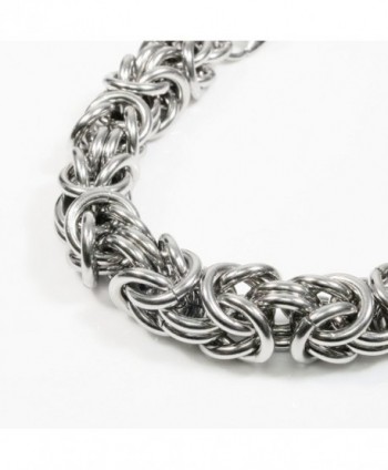 Stainless Steel Round Byzantine Bracelet