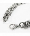 Stainless Steel Round Byzantine Bracelet in Women's Link Bracelets