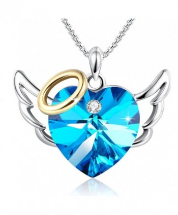 Birthday Necklace Anniversary Daughter Swarovski - blue-angel - CR185RHZGWL