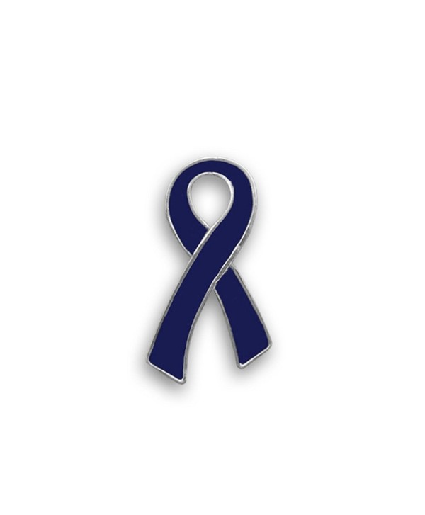 Huntington's Disease Dark Blue Ribbon Pin- Large Flat (Retail) - CR187KG0447