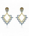 nOir Jewelry Teton Earrings - Blue / Gold Plated - CL12J6J1ONT