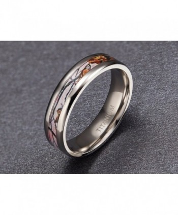 Titanium Wedding Antlers Camouflage Comfort in Women's Wedding & Engagement Rings