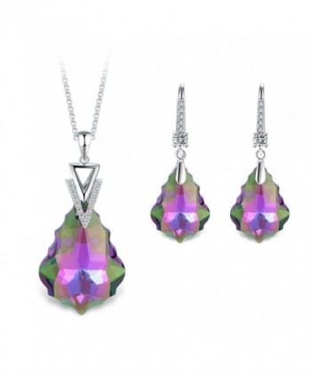 T400 Jewelers Swarovski Elements Waterdrop - Purple - C21802EIGWI