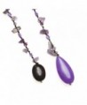 Sparkling Purple Quartz Reconstructed Lariat Necklace in Women's Strand Necklaces