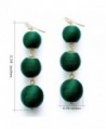 Emerald Earrings Graduated Threaded Statement in Women's Drop & Dangle Earrings