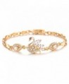 18k Gold Plated Swan Cubic Zirconia Tennis Bracelet L7.08" - CR11VM5S1N7