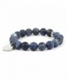Shinus Bracelet Handmade Meditation Gemstone - Matte Blue-Vein - CC1822C8T0N