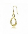 Yellow Flashed Sterling Infinity Earrings