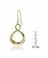 Yellow Flashed Sterling Infinity Earrings in Women's Drop & Dangle Earrings