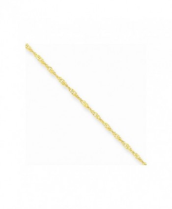 10k Yellow Gold 1.10mm Singapore Chain Necklace 14 Inch - CZ127K2ZCZZ