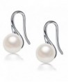 FarryDream 925 Sterling Silver Freshwater Pearl Drop Earrings Hook for Women Teen Girls Valentines Day Gifts - CF189OYXM33