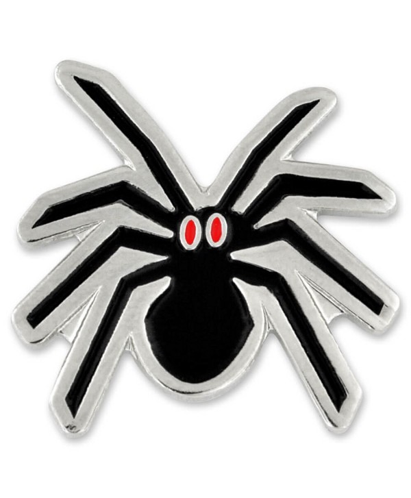 PinMart's Black Spider Halloween Holiday Enamel Lapel Pin - CC119PEKA0D