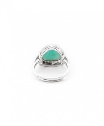 AZIEL Sterling Silver Zirconia Larimar in Women's Statement Rings