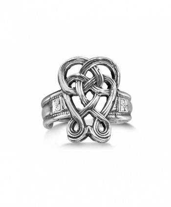 Silver Spoon Unique Knot Adjustable Ring Celtic R - CK1199JBRLL