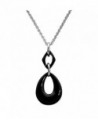 Amello stainless steel necklace black ceramic drop- 17.71 inch- original Amello ESKX11S - CR11EW71GH5