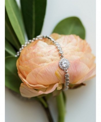 Bridesmaid jewelry Zirconia Bracelet Earring in Women's Jewelry Sets