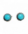Stabilized Turquoise Earrings Zuni Authentic - CP120T7KE65