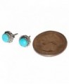 Stabilized Turquoise Earrings Zuni Authentic in Women's Stud Earrings