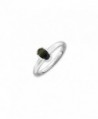 Sterling Silver Stackable Oval Black Onyx Cabochon Ring - CN1188BRYLX