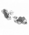 Sterling Silver Marcasite Camel Earrings