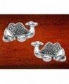 Sterling Silver Marcasite Camel Earrings in Women's Stud Earrings