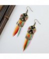 Fashion European Feather Earrings Colorful in Women's Drop & Dangle Earrings