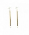 Super Long Wire Tassel Drop Lightweight Women's Dangle Earrings by Dokreil - Golden - CJ186YN58I0
