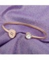 Simple Bracelet Birthstone Birthday Aquarius in Women's Cuff Bracelets