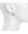 Lux Accessories Silver Unicorn Earring