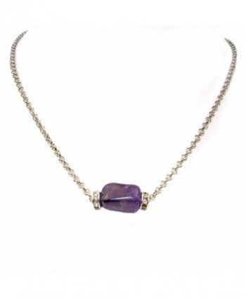 Amethyst Crystal Roundell Necklce Assembeled