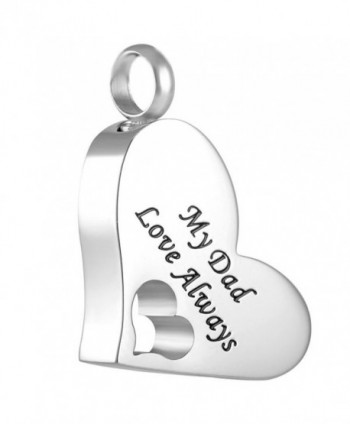 Peerless Pieces Urn Necklace Cremation Memorial Keepsake Stainless Steel 20" My Dad Love Always 61 - C6125WDK6RN