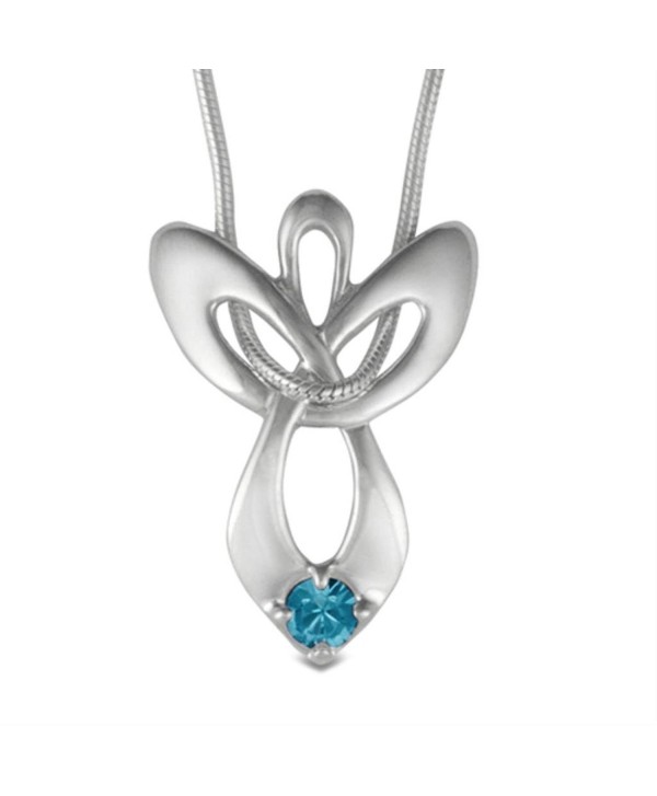 Loving Family Guardian Angel Birth Month Swarovski Crystal Necklace - CL1161QLK2L