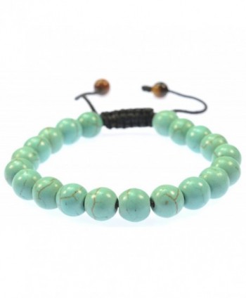 Purple Whale Fashion Jewelry Created-Turquoise Gemstone Bracelet - Good for Healing and Energy - 91025 - CX11C8MN3QD