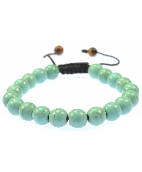 Purple Whale Fashion Jewelry Created-Turquoise Gemstone Bracelet - Good for Healing and Energy - 91025 - CX11C8MN3QD