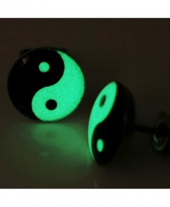 Pair Stainless Steel Glow Earrings