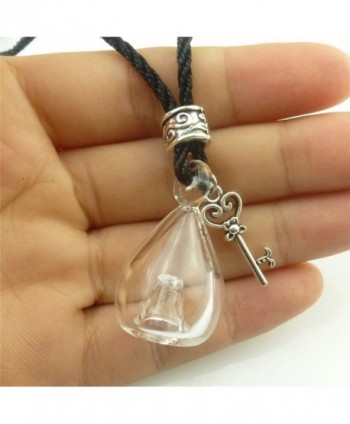 Perfume Bottle Necklace Essential Pendant in Women's Lockets