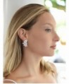 Mariell Wedding Earrings Marquis Cut Clusters