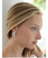 Mariell Wedding Earrings Marquis Cut Clusters in Women's Clip-Ons Earrings