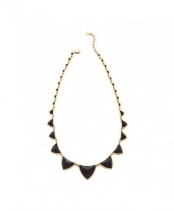 House Of Harlow 1960 Womens Plated Pyramid Station Necklace Black O/S - CA11BB5ITN5