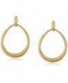 The SAK Hinged Doorknocker Gold Drop Earrings - C612N15Y3J6