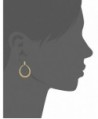 Hinged Doorknocker Gold Drop Earrings