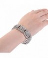 EVER FAITH Austrian Bracelet Silver Tone