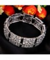 EVER FAITH Austrian Bracelet Silver Tone in Women's Stretch Bracelets