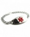 MyIDDr - Pre-Engraved & Customized Blood Thinners Medical Alert Bracelet- Red - CE119GTDQR7